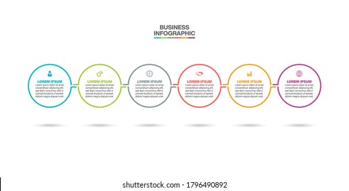 Business data visualization. timeline infographic icons designed for abstract background template
