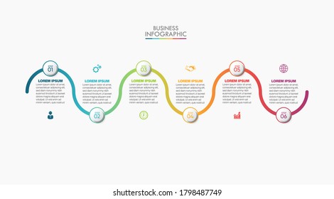 Business data visualization. timeline infographic icons designed for abstract background template