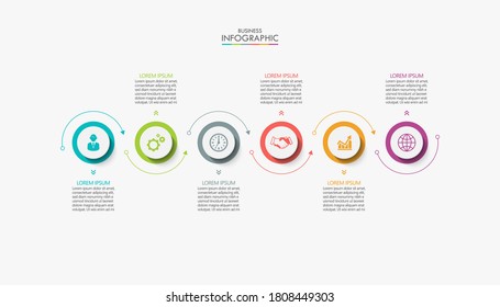 Business data visualization. timeline infographic icons designed for abstract background template