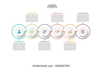 Business data visualization. timeline infographic icons designed for abstract background template