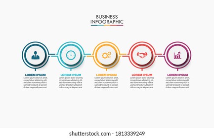 Business data visualization. timeline infographic icons designed for abstract background template