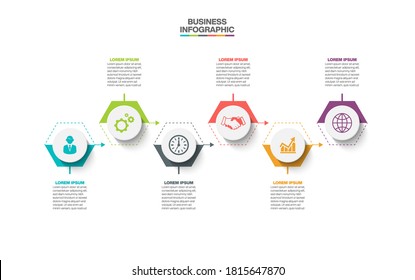 Business data visualization. timeline infographic icons designed for abstract background template