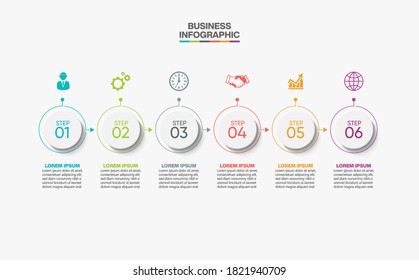 Business data visualization. timeline infographic icons designed for abstract background template