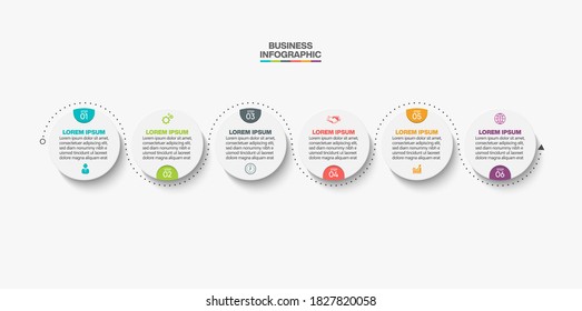 Business data visualization. timeline infographic icons designed for abstract background template