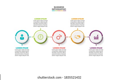Business data visualization. timeline infographic icons designed for abstract background template
