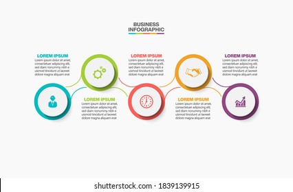 Business data visualization. timeline infographic icons designed for abstract background template