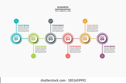 Business data visualization. timeline infographic icons designed for abstract background template