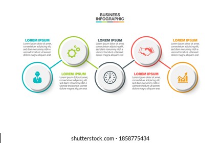 Business data visualization. timeline infographic icons designed for abstract background template