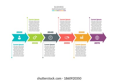 Business Data Visualization Timeline Infographic Icons Stock Vector ...