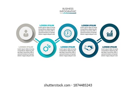 Business data visualization. timeline infographic icons designed for abstract background template