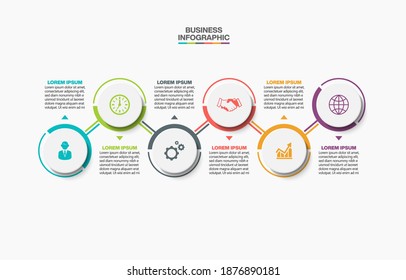 Business data visualization. timeline infographic icons designed for abstract background template