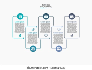 Visualización de datos empresariales. iconos de infografía de línea de tiempo diseñados para plantilla de fondo abstracto