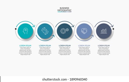 Business data visualization. timeline infographic icons designed for abstract background template