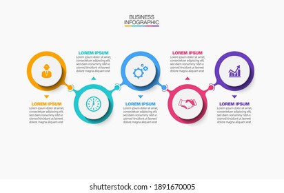 Business data visualization. timeline infographic icons designed for abstract background template