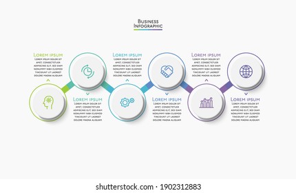 Business data visualization. timeline infographic icons designed for abstract background template