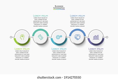 Business data visualization. timeline infographic icons designed for abstract background template