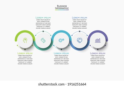 Business data visualization. timeline infographic icons designed for abstract background template