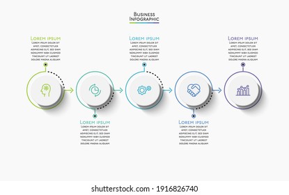 Business data visualization. timeline infographic icons designed for abstract background template