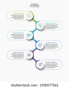 Business data visualization. timeline infographic icons designed for abstract background template