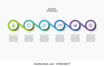 Business data visualization. timeline infographic icons designed for abstract background template
