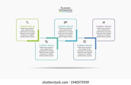 Business data visualization. timeline infographic icons designed for abstract background template