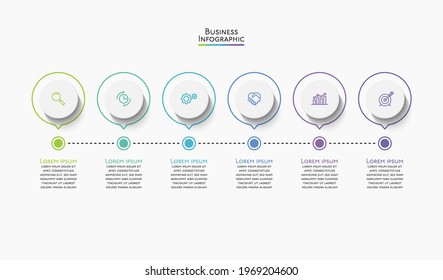Business data visualization. timeline infographic icons designed for abstract background template