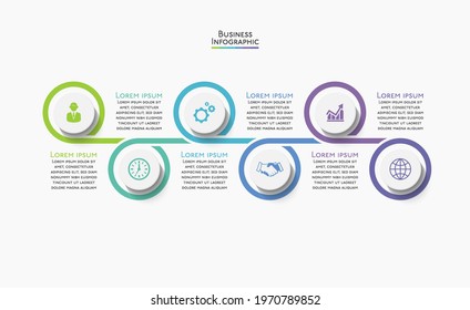 Business data visualization. timeline infographic icons designed for abstract background template
