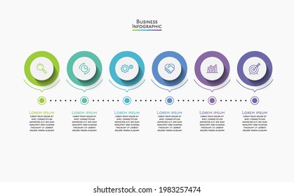 Business data visualization. timeline infographic icons designed for abstract background template