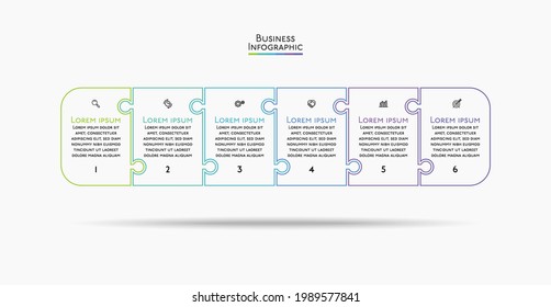 Visualización de datos empresariales. iconos de infografía de línea de tiempo diseñados para plantilla de fondo abstracto