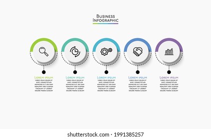Business data visualization. timeline infographic icons designed for abstract background template