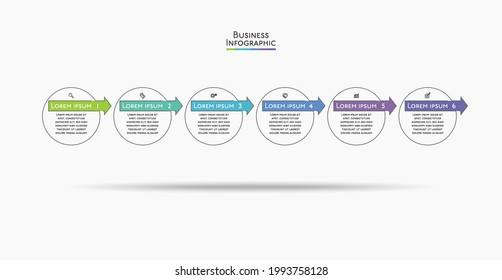 Business data visualization. timeline infographic icons designed for abstract background template 