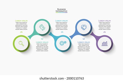 Business data visualization. timeline infographic icons designed for abstract background template
