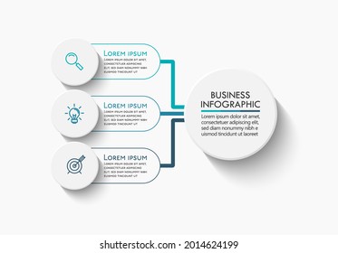 Visualización de datos empresariales. iconos de infografía de línea de tiempo diseñados para plantilla de fondo abstracto