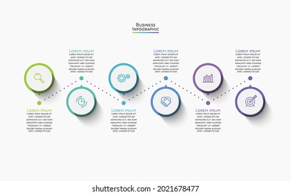 Business data visualization. timeline infographic icons designed for abstract background template