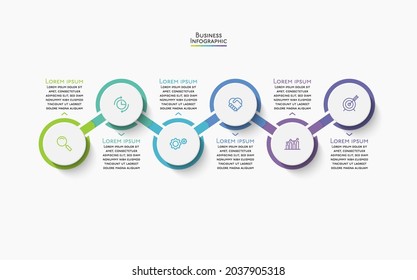 Business data visualization. timeline infographic icons designed for abstract background template