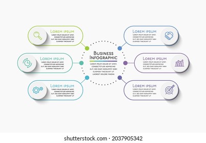 Business data visualization. timeline infographic icons designed for abstract background template
