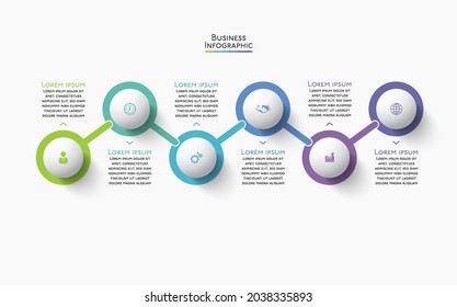 Business data visualization. timeline infographic icons designed for abstract background template