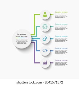 Business data visualization. timeline infographic icons designed for abstract background template
