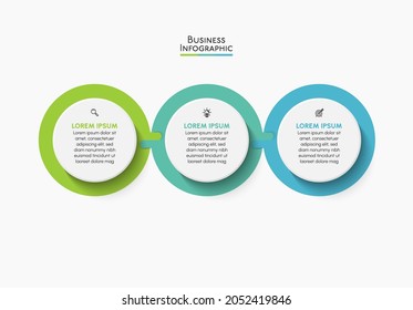 Visualización de datos empresariales. iconos de infografía de línea de tiempo diseñados para plantilla de fondo abstracto