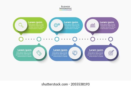 Business data visualization. timeline infographic icons designed for abstract background template