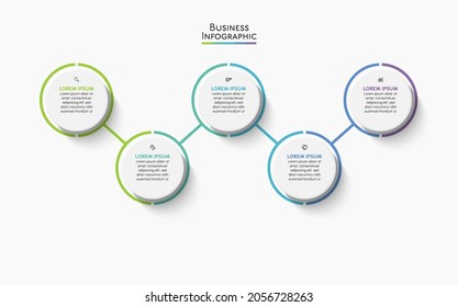 Business data visualization. timeline infographic icons designed for abstract background template