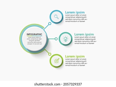 Visualización de datos empresariales. iconos de infografía de línea de tiempo diseñados para plantilla de fondo abstracto
