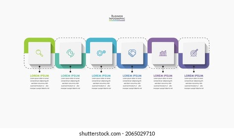 Business data visualization. timeline infographic icons designed for abstract background template