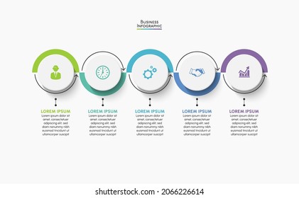 Business data visualization. timeline infographic icons designed for abstract background template