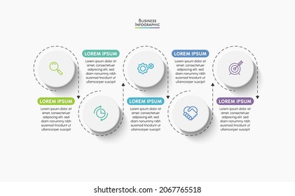 Business data visualization. timeline infographic icons designed for abstract background template