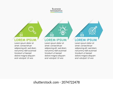 Visualización de datos empresariales. iconos de infografía de línea de tiempo diseñados para plantilla de fondo abstracto