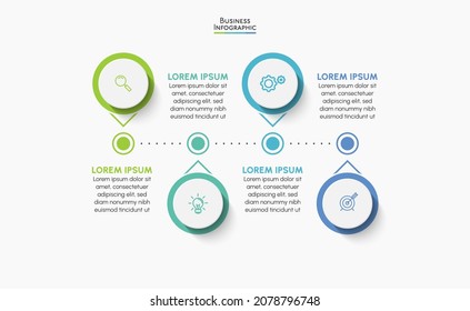 Business data visualization. timeline infographic icons designed for abstract background template