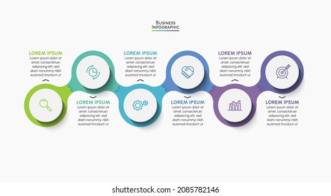 Business data visualization. timeline infographic icons designed for abstract background template