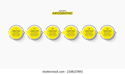 Business data visualization. timeline infographic icons designed for abstract background template