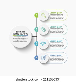 Business data visualization. timeline infographic icons designed for abstract background template